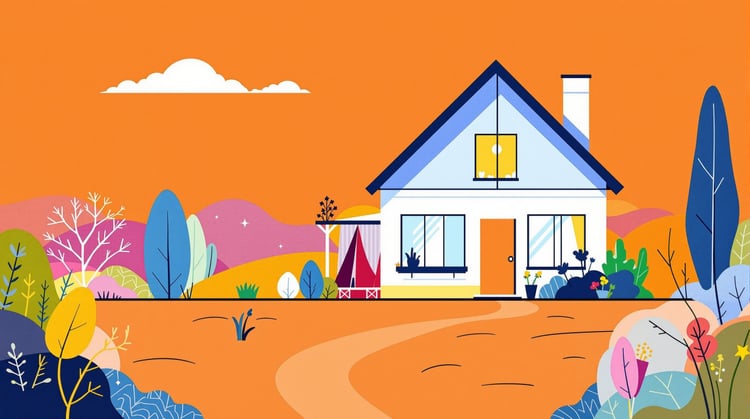 Canlı Minimalist İllüstrasyon Görsel Oluşturucu aracının görseli