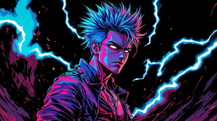 Punk Manga Karakter Görsel Oluşturucu aracının görseli