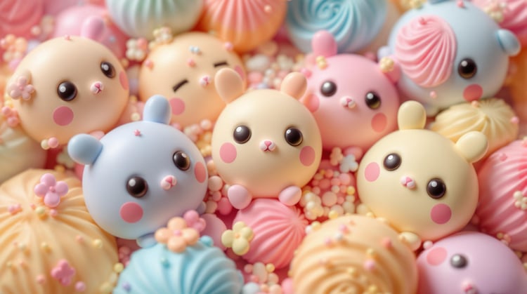 Pastel Kıvrım Arkadaşlar Görsel Oluşturucu aracının görseli