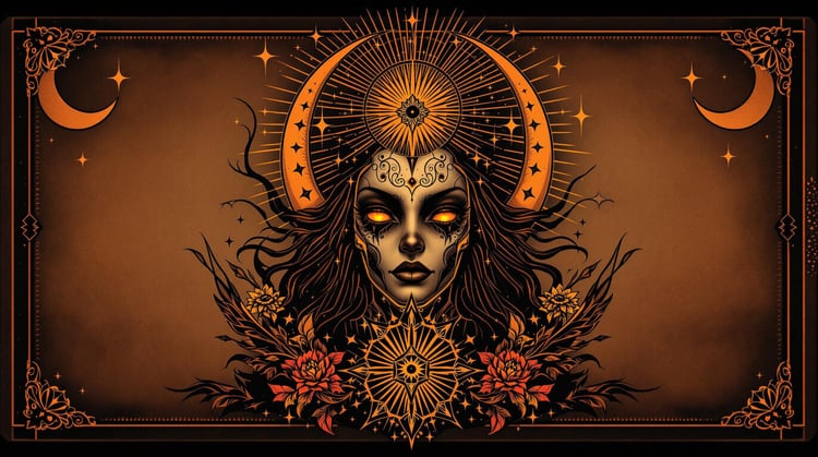 Gizemli Tarot Dövme Görseli aracının görseli