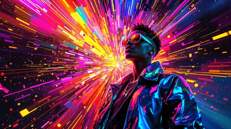 Neon Pop Görsel Sanatı aracının görseli