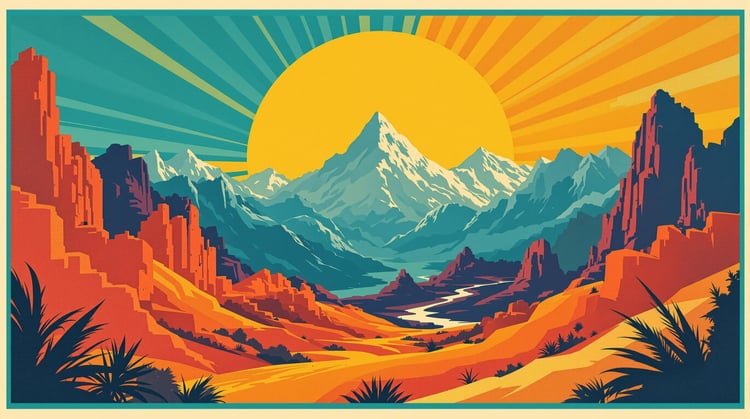 Retro Poster Görseli aracının görseli