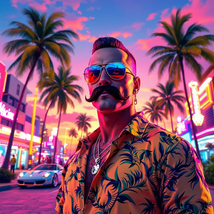 GTA Temalı Karakter Oluşturucu aracının görseli