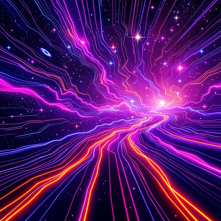 Neon Enerjisi Görsel Oluşturucu aracının görseli